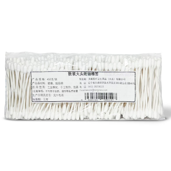散装大头棉签400支/桶
