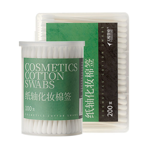 细杆小圆柱棉签180支/桶